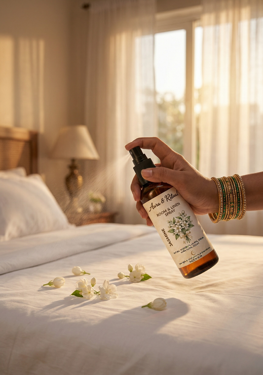 Jasmine Room & Linen Spray | Luxury Floral Home Fragrance | Aura & Ritual